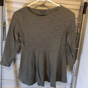 Grey Peplum with 3/4 sleeves